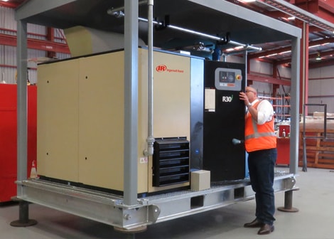 Professional air compressor repair and maintenance work
