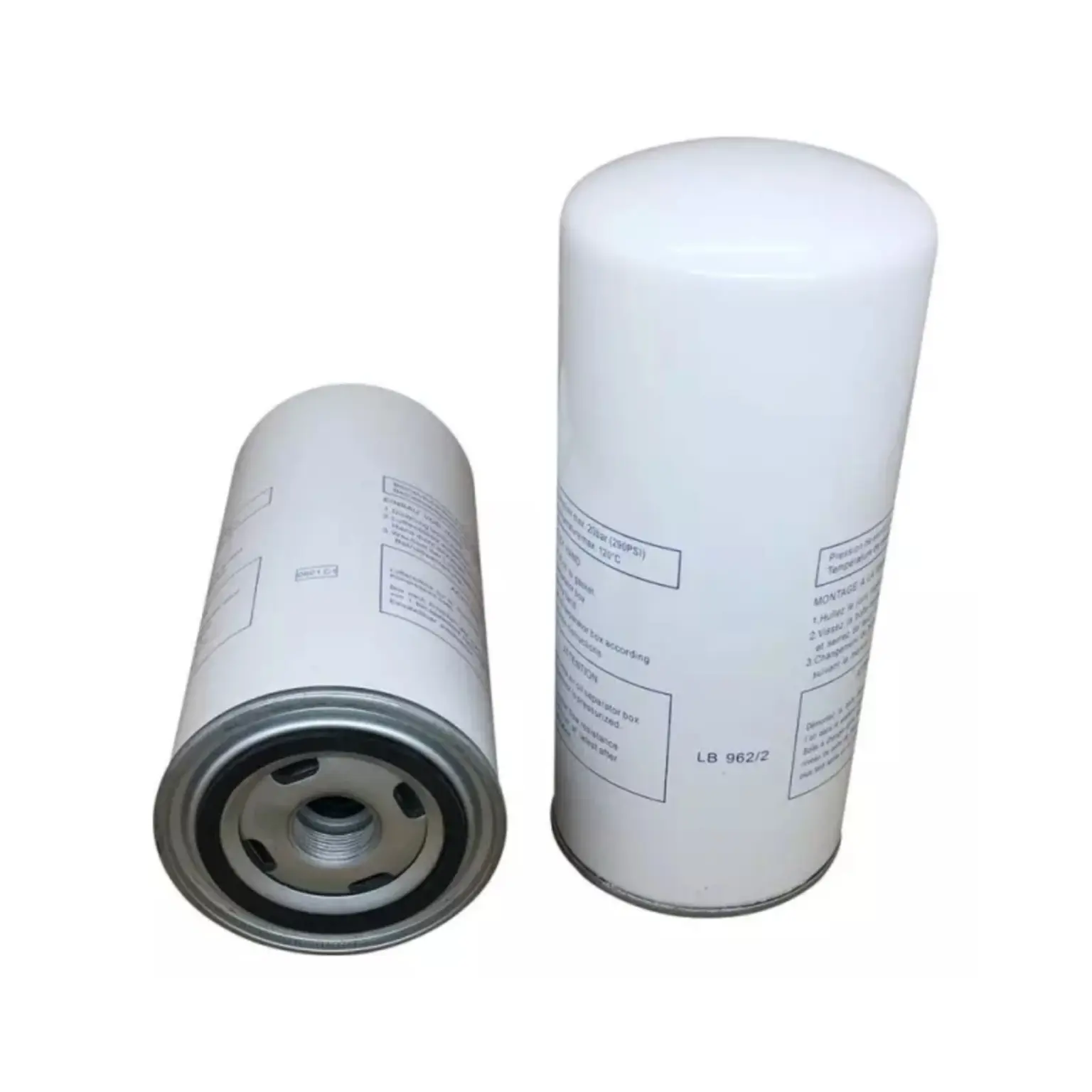 Industrial oil separator element for air compressor filtration system
